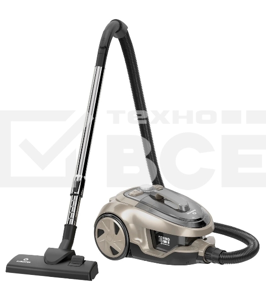Пылесос Eurostek EVC-KP06С серый/медный, 450/2600 Вт, уборка сухая, пылесборник контейнер, 2.5 л
