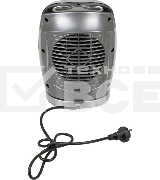 Тепловентилятор Centek CT-6021 серый/черный, 750/1500 Вт, 15 м2, термостат