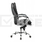 Кресло руководителя Бюрократ T-9950/BLACK черный, кожа, крестовина хром, фото12