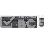 Комплект клавиатура + мышь Оклик S277W клав:серый мышь:серый USB беспроводная Multimedia (2066173), фото 1