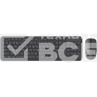 Комплект клавиатура + мышь Оклик S277W клав:серый мышь:серый USB беспроводная Multimedia (2066173)