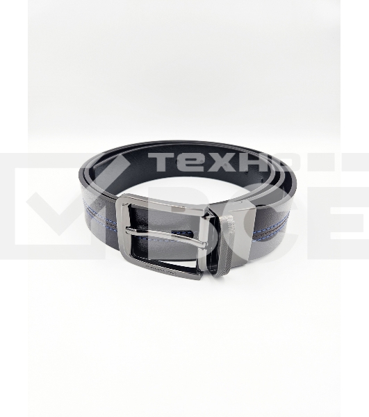 Ремень мужской Piquadro Blue Square CU6742B2/MON 125х3.5 см коричневый/черный натур.кожа