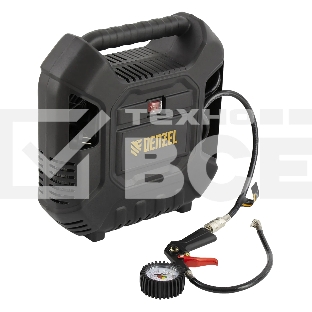 Компрессор воздушный Denzel DL1100 1,1 кВт, 180 л/мин, с набором аксессуаров 58005