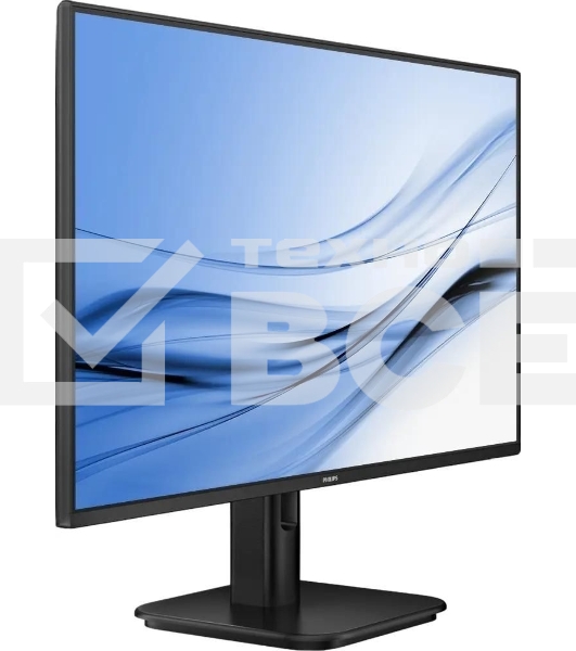 Монитор 23.8' Philips 24E1N1100D IPS 1920x1080, 100 Гц, 4 мс, 16:9, 300 кд/м², HDMI 1.4, VGA, DVI, 3.5 мм, Adaptive-Sync, черный