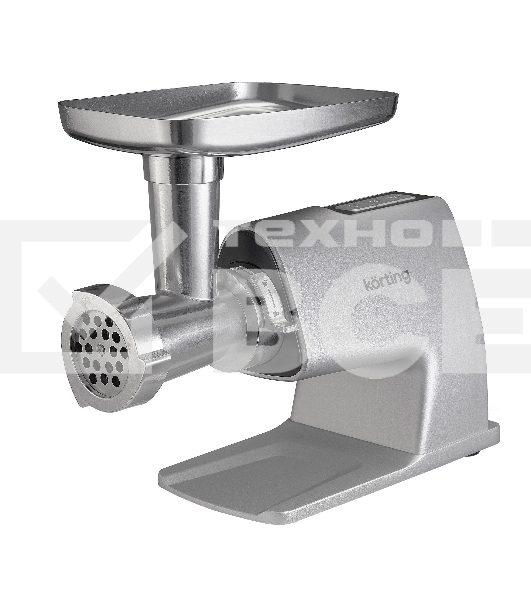 Мясорубка электрическая Korting KMG 0604 X 2500 Вт, 8 насадок, производительность 3.5 кг/мин, защита от перегрева, реверс, серебристый