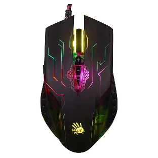 Мышь проводная A4Tech Bloody Q51 черный, 3200 dpi, USB, кнопки - 8
