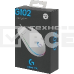 Мышь проводная Logitech G102 LIGHTSYNC белый, 8000 dpi, USB, кнопки - 6, фото8