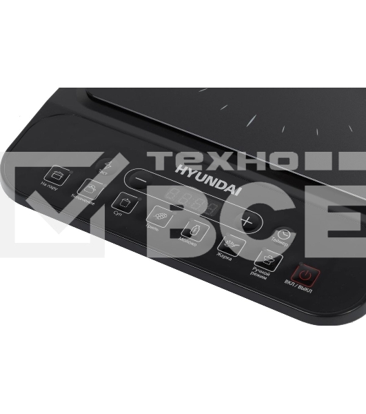 Плита настольная электрическая Hyundai HYC-0101 черный эмаль (настольная)