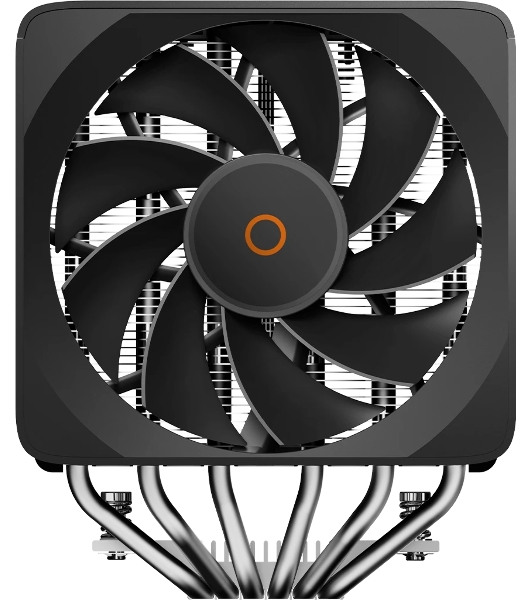 Кулер для процессора CPU Cooler Ocypus Delta A62 EX BK Digital (250W, 4-pin PWM, LED temp., 160mm, Al/Cu, 6x6mm, 2x120mm, 70CFM, 31dBA, 1800RPM, S: 1851/1700/1200/115X, AM5/AM4, black)