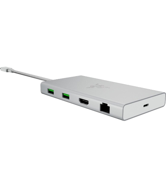 USB-концентратор Razer RC21-02250200-R3M1, USB Type-C, USB/HDMI/RJ-45/micro SD/SD/Jack 3.5мм, USB Type-C