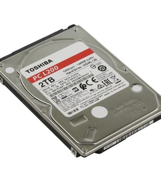 Жесткий диск HDD Toshiba L200 2Tb 5400rpm SATA-III 128Mb 2.5'