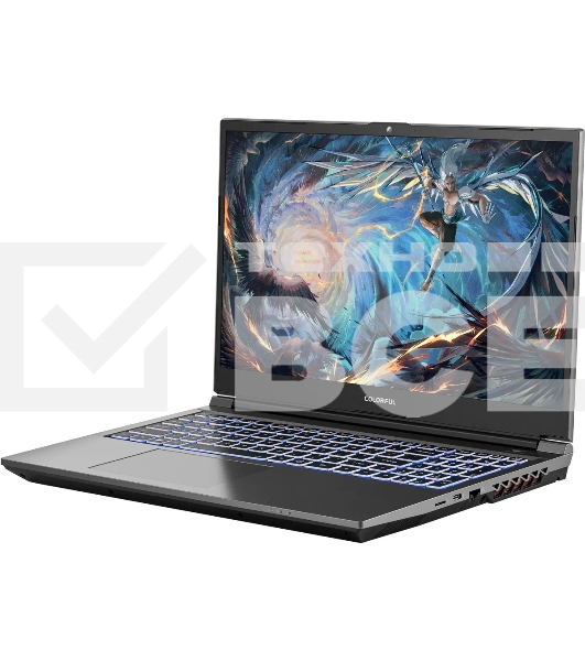 Ноутбук Colorful X15 AT 23 Intel Core i5-12450H/16Gb/SSD512Gb/RTX4060 6Gb/15.6';/IPS/FHD/144Hz/180W/NoOS/Grey (A10003400455)