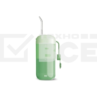 Ирригатор BQ IR002 Green, Мощность: 10 Вт, Портативный, Объем резервуара 230 мл, 2 насадки и дорожный чехол в комплекте, 11 режимов работы: Normal (нормальный), Soft (мягкий), Pulse (импульсный) + 8 DIY, Уровень влагозащиты: IPX7, Давление воды: 140-800 к