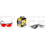 Лазерный уровень мультипризменный LX 360-3 Red, 30 м, 635 нм, акк. Li 2800 мАч, резьба 5/8