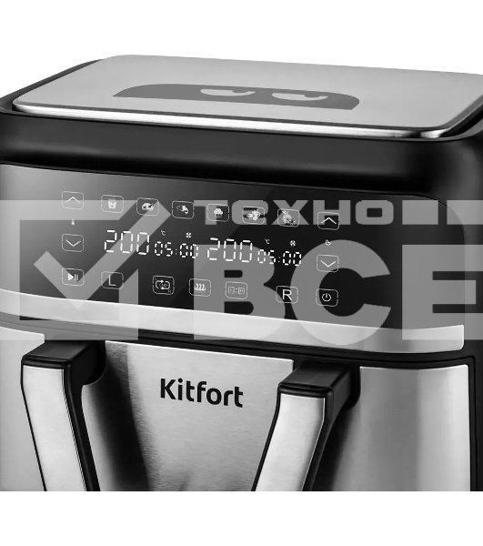 Аэрогриль Kitfort КТ-2247 2850Вт черный/серебристый