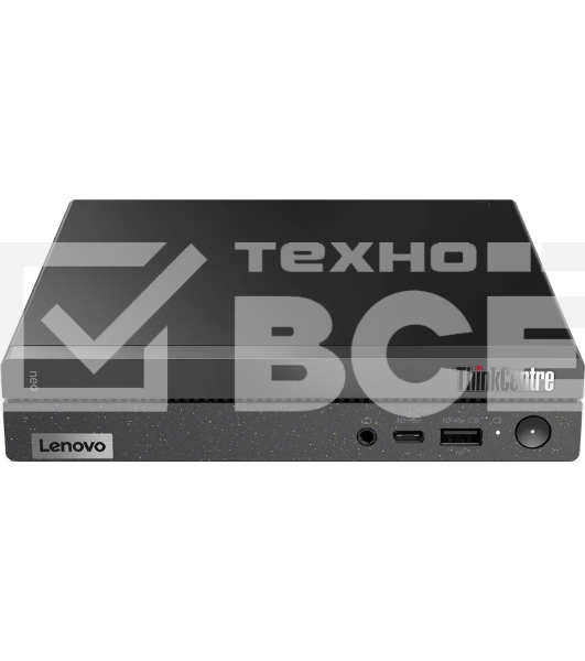 Компьютер Мини ПК Lenovo ThinkCentre Neo 50q G4 Tiny [12LN003LGP] (КЛАВ.РУС.ГРАВ.) black {i3-1215U(1.2Ghz)/8Gb/512GB SSD/VESA/DOS/k+m.rus}