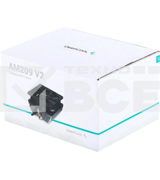 Кулер для процессора DEEPCOOL CK-AM209 V2 серебристый, 80 мм, алюминий, 1600 об/мин, 19.5 дБ, 3 pin, 65 Вт, 56 мм