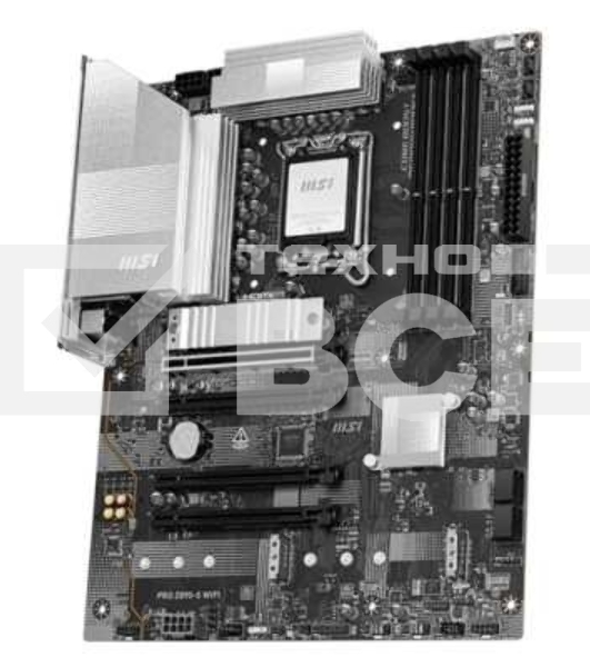 Материнская плата MSI PRO Z890-S WIFI, LGA 1851, Intel Z890, 4xDDR5, 4xSATA, 3xM.2, 1xPCIe 5.0 x16, 2xPCIe 4.0 x4, 1xHDMI, 1xDP, 1xUSB-C Thunderbolt 4, 1xUSB-C 3.2 Gen 2x2, 1x 2.5Gb LAN, 6xUSB-A 3.2 Gen 1, 3x3.5 мм, 7.1, ATX