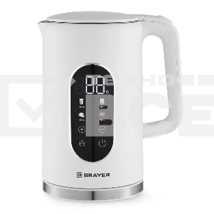 Чайник электрический BRAYER BR6107WH, белый, 2200 Вт, 1.7л, Cool Touch, cенсорное управл, автоотключ