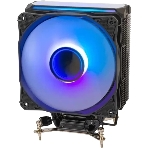 Кулер для процессора Eurocase 4PI120ARGB черный, 120 мм, алюминий/медь, 1800 об/мин, 36 дБ, 4 pin, 180 Вт, 157 мм, фото 1