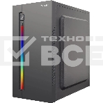 Компьютерный корпус MiniTower Ginzzu D370, RGb, Акриловое стекло, mATX, 2xUSB 2.0, черный, без БП, без вентиляторов, фото7