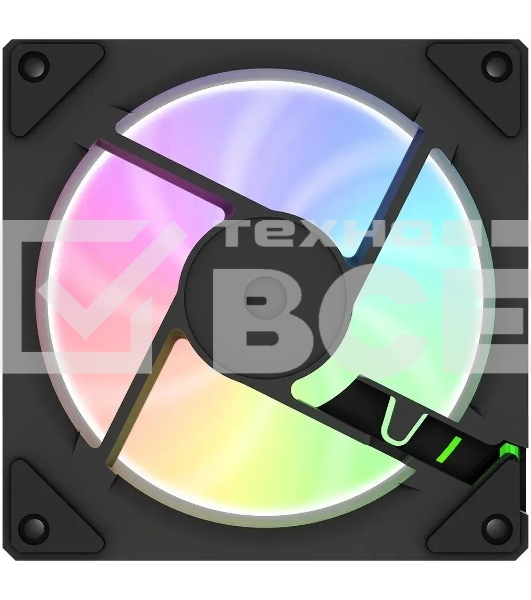 Вентилятор для корпуса Bloody CF-12 LCD ARGb 120х120x25 черный 4-pin 32дБ (упак.:1шт) (CF-12-ARGb120-BK) Ret