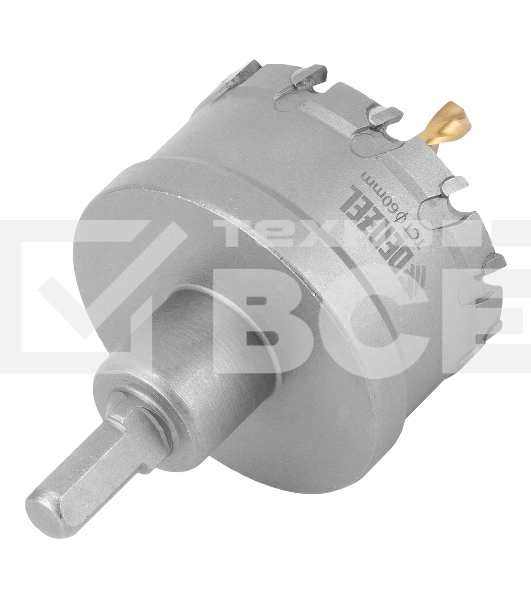 Коронка по металлу Denzel твердосплавная, 60 мм