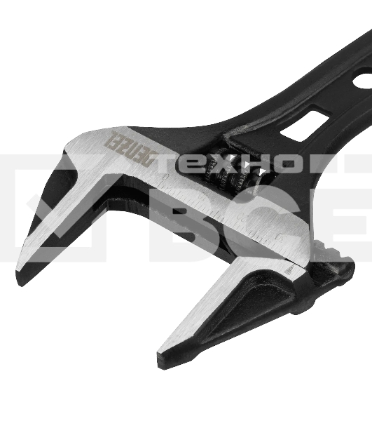 Ключ разводной Denzel 135 мм, CrV, кованый, укороченная рукоятка