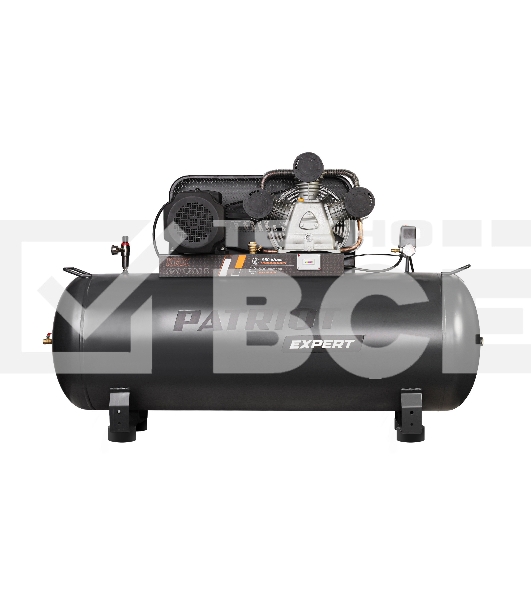 Компрессор PATRIOT KRX 950 L500 D, поршневой, ременной, масляный, 950 л/мин, 500 л, 10 бар, 5.5 кВт, 400 В