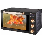 Мини-печь Kraft KF-MO 3506 KGLB (черный/золото) с дисплеем, фото 1