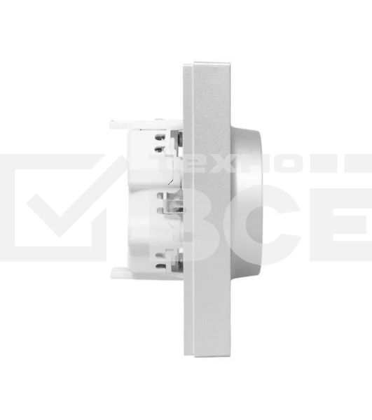 Розетка 2-м EKF UP1-SOA-210 СП Эпика 16А с заземл. без защ. шторок с рамкой механизм алюм.