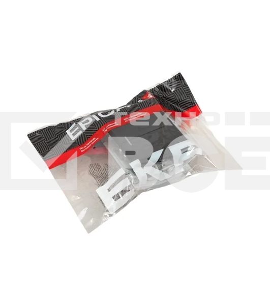 Механизм выключателя EKF UP1-SWB-24 двухклавишный, с подсветкой, черный Эпика