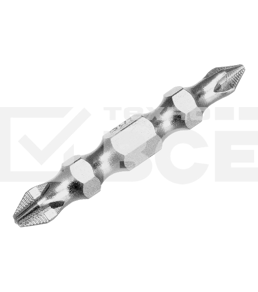 Бита двухстор. Gross PH2-PH1х45мм, сталь S2, 10шт.