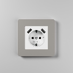 Рамка на 1 пост WERKEL Split (дымчатый/белый, soft-touch) W0013067, фото6