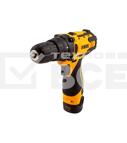 Дрель-шуруповерт Denzel CDL-12CB, Аккумуляторная, 12В