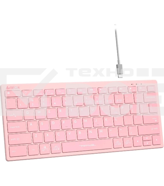 Клавиатура A4Tech Fstyler FBX51C розовый USB беспроводная BT/Radio slim Multimedia