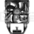 Устройство охлаждения (кулер) PcCooler R400 Soc-AM5/AM4/1200/1700/1851 черный 4-pin Al+Cu 180W Ret (R400-BKNWYX-US), фото3