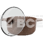 Кастрюля Maunfeld CARMEL MF26CRM01CR, 26 см, 5 л из литого алюминия со стеклянной крышкой, фото3