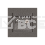 Розетка Intro Accent 6-303-09 информационная RJ45 IP20 СУ титан Б0063642, фото 1