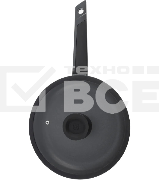 Сковорода Rondell Kontur RDA-1487 круглая 26 см покрытие: Xylan Plus ручка несъемная (с крышкой) графитовый