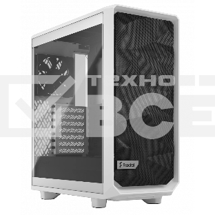 Компьютерный корпус Fractal Design MESHIFY 2 COMPACT белый - TG/ATX, TG/2x140мм & 1x120мм fans inc./FD-C-MES2C-05