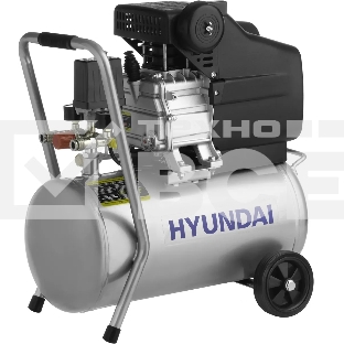 Компрессор поршневой Hyundai HYC 23224LMS масляный 130л/мин 24л 1500Вт серебристый/черный