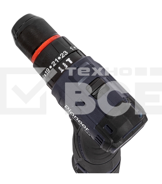 Шуруповерт аккумуляторный PIONEER CID-E1602BL-22C черный, синий