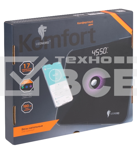 Весы напольные LEONORD LE-1274 Bluetooth (109930)