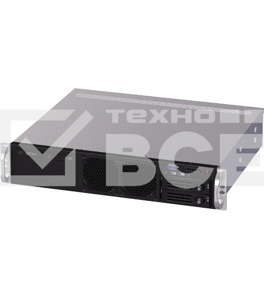 Серверный корпус 2U short chassis, 2*3.5'' swappable HDD tray, 2*3.5'' internal HDD bay