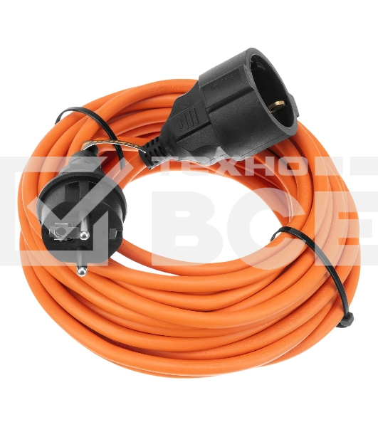 Удлинитель-шнур силовой Garden Series Denzel ПВС, 10 м, 1 розетка 3x1,5 мм