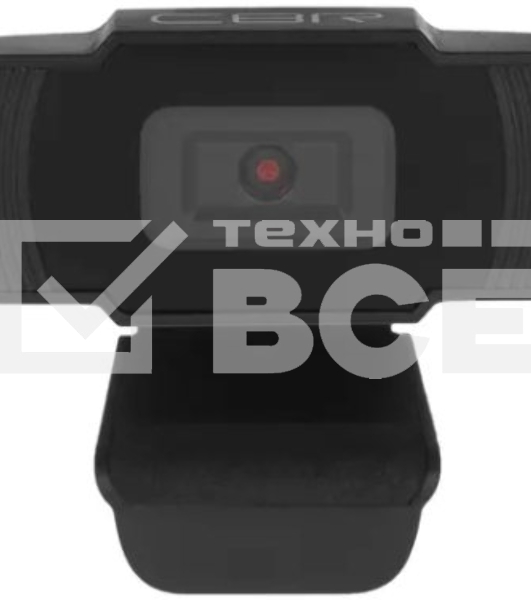 Веб-камера CBR CW 855HD Black с матрицей 1 МП, разрешение видео 1280х720, USB 2.0, встроенный микрофон с шумоподавлением, фикс.фокус, крепление на мониторе, длина кабеля 1,4 м, черный