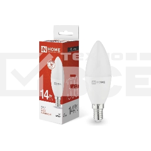 Лампа светодиодная LED-СВЕЧА-VC 14Вт E14 4000К 1330лм IN HOME 4690612047768