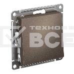 Выключатель ATLASDESIGN 1-клавишный, сх.1, 10АХ, механизм, МОККО, фото 1