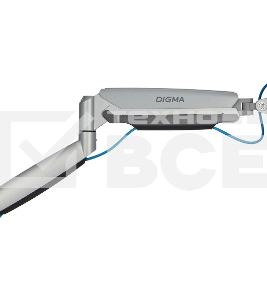 Кронштейн для мониторов ЖК Digma D-MM301 серый 17'-45' макс.15кг крепление к столешнице поворот и наклон